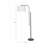65" Moniek Metal Floor Lamp, Black/White