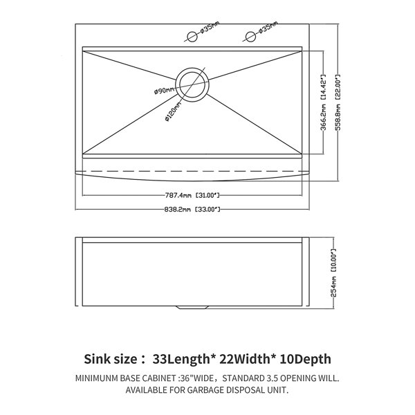 Dimensions du produit