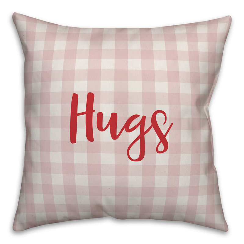  Coussin Hugs, Rose / Rouge, Coussin décoratif