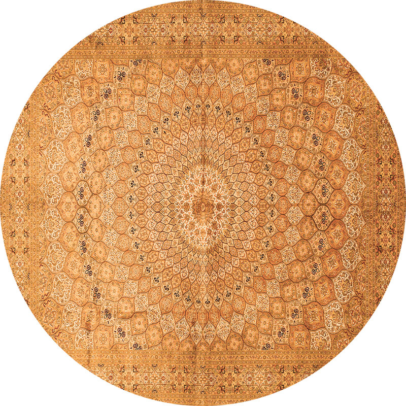 Mikaeyla Performance Oriental Indoor Rug, Round 6'