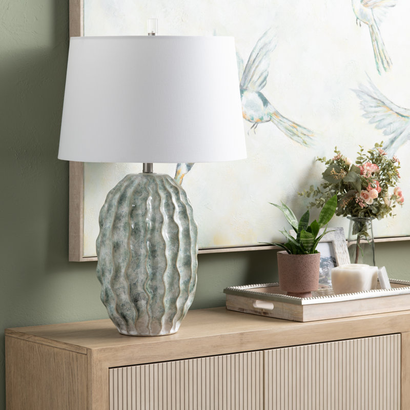 31" Ceramic Table Lamp With  Shade