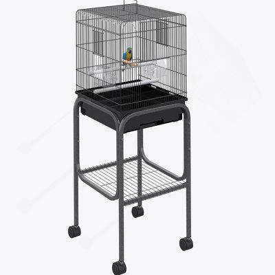Cage à oiseaux spacieuse et polyvalente pour les perroquets heureux, idéale pour le jeu et le confort