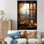 «Retro Paris Window View 5 - City Paris», art mural