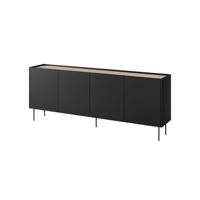 Catela 220cm Sideboard, Black