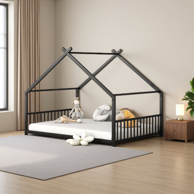 Metal House Bed
