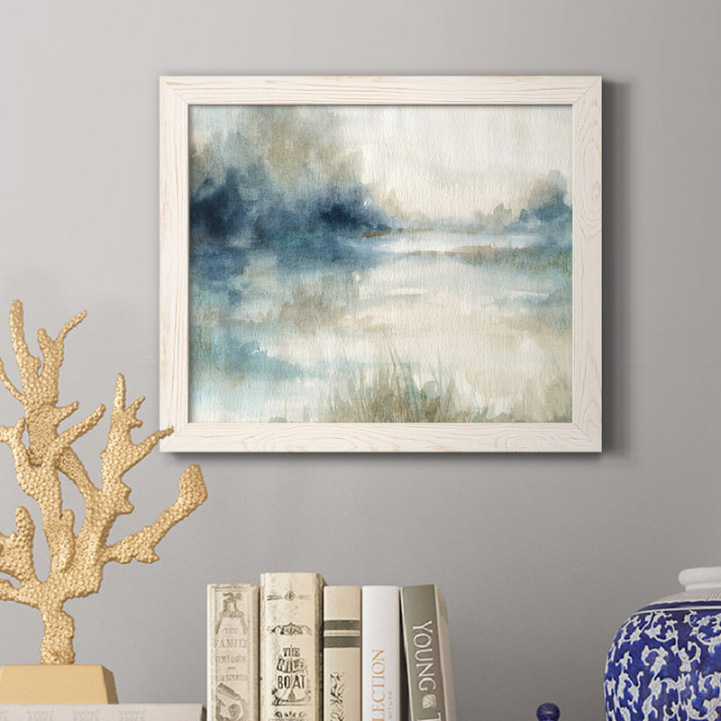 Still Still Waters II - Cadre photo, reproduction d'art sur papier, H 20 po x l 17 po x P 1,5 po, Blanc
