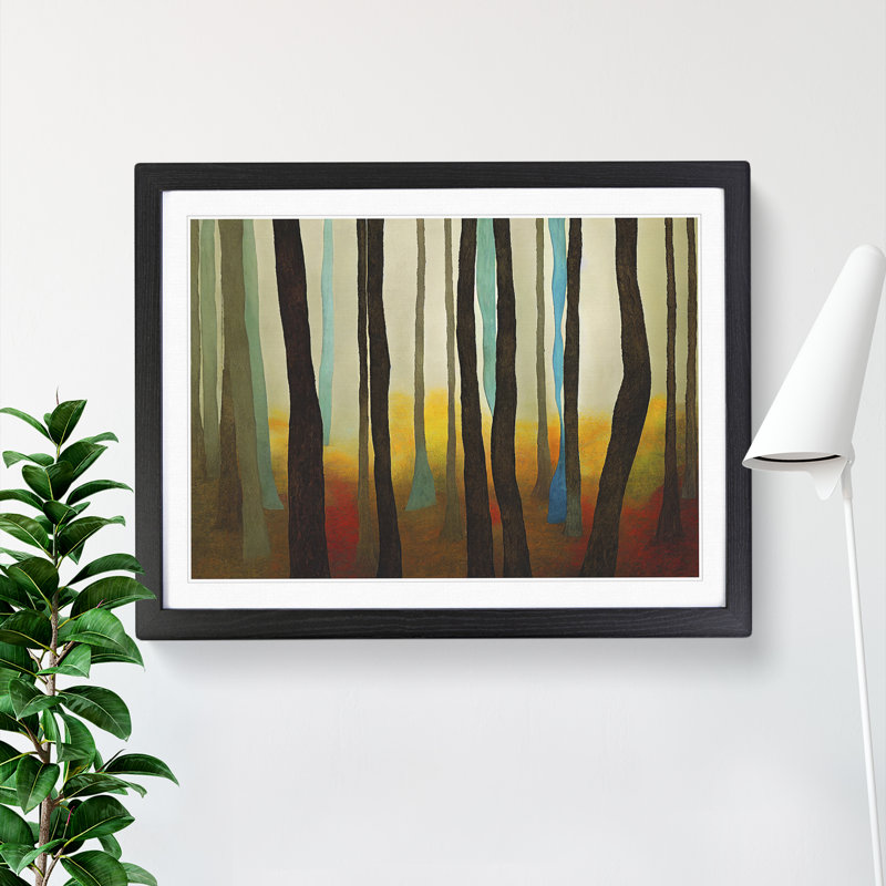 Abstract Spring Forest Vol.3 - Framed Print, Black Framed, 46cm H x 64cm W x 2cm D
