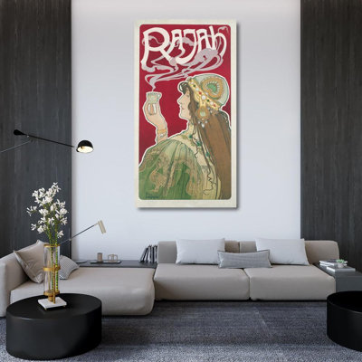 "Personnage" par Henri Privat-Livemont - Art sur toile tendue avec châssis