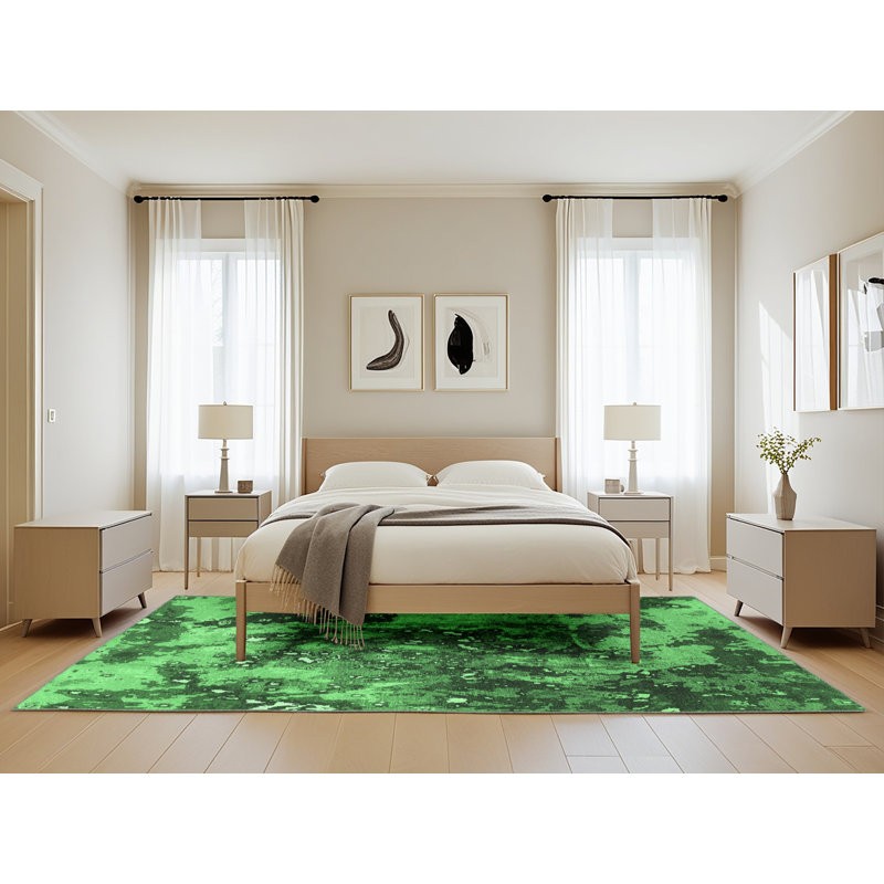 Washable Oriental Indoor Rug, Rectangle 5' x 8'