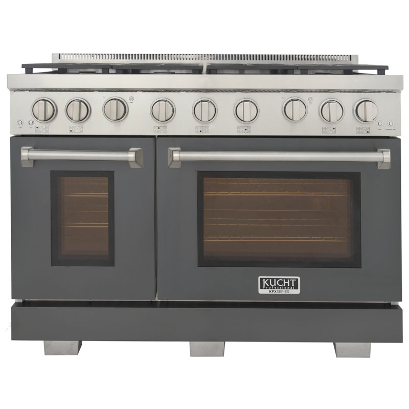 Kucht 48'' W Free Standing Range, Natural Gas, Grey