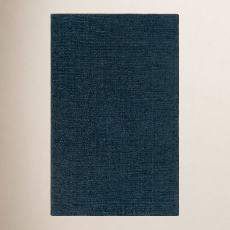 Crowe Wool Dark Blue Area Rug