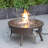 Kliyah Round Propane Smokeless Fire Pit Table-1650666135