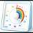 LIORQUE 60 Minute Visual Timer For Kids, Visual Countdown Timer For Classroom Office Kitchen With 'Rainbow' Pattern Design, Pomodoro Timer With Silent Operation (Batteries Included)