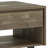 Lowry 22"W Solid Acacia Wood Modern Industrial Square End Table with Drawer, Open Shelf and Angled Legs-1072393523