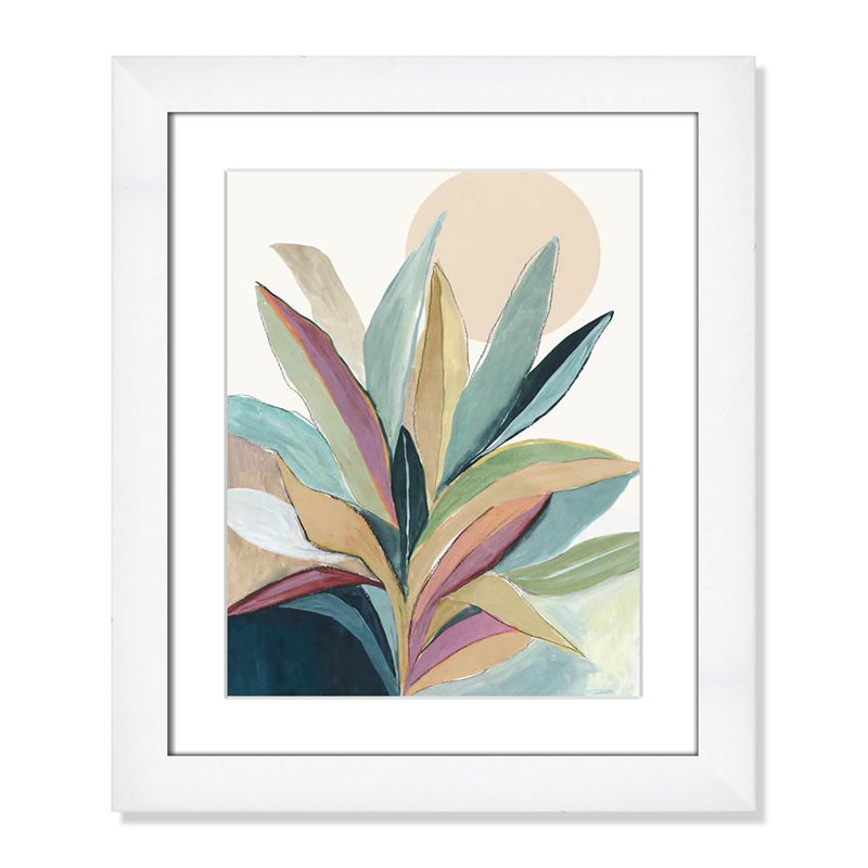 «Byer Sherbrooke Sunny Bright Leaves I», reproduction encadrée sur papier par Asia Jensen, H 20,5 po x l 17,5 po x P 1,25 po