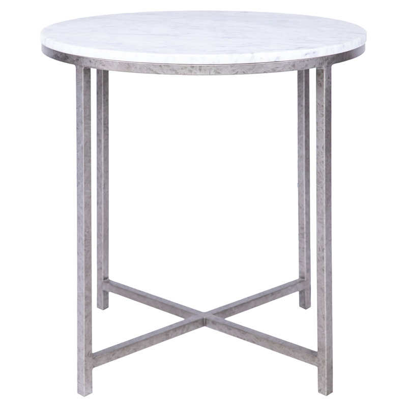Table de bout en marbre, Argent royal