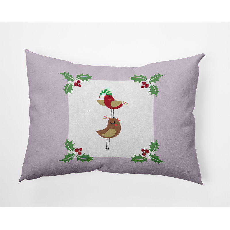Coussin décoratif en polyester à imprimé animal, 14 po x 20 po, Rectangulaire