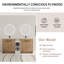Meuble-lavabo double autoportant 72 po avec lavabo, finition chêne et armoire de rangement 72 po-1521882103