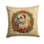 Coussin lombaire d’intérieur/d’extérieur carré neutre de noël-124435681-124435682-124435684