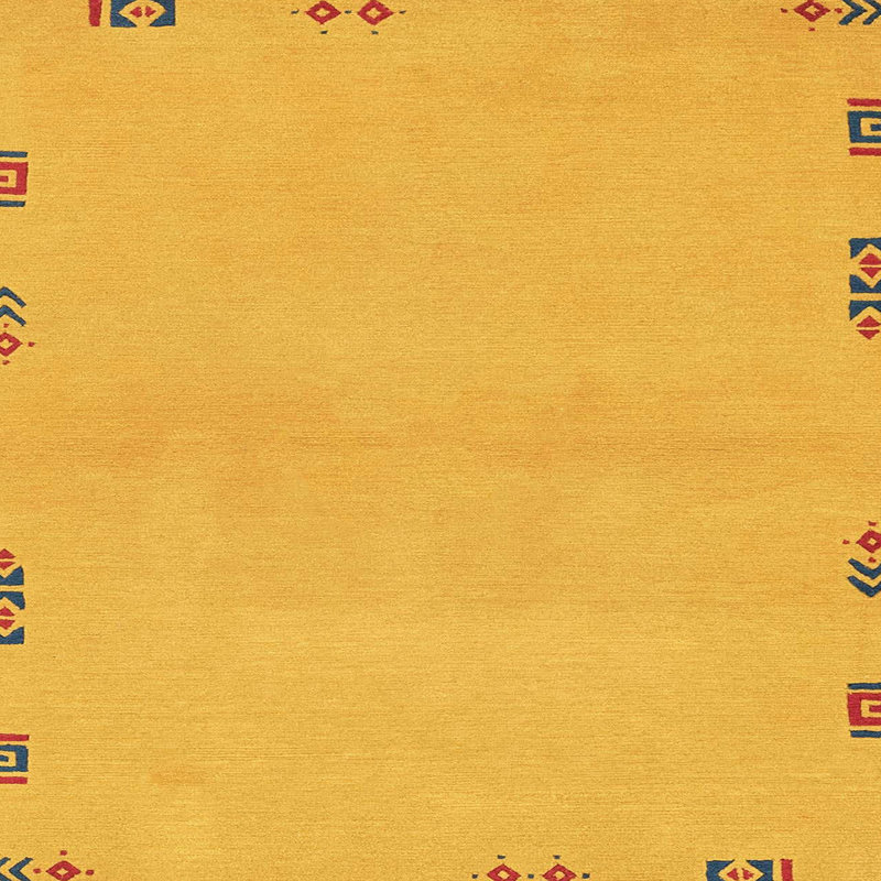 Tapis abstrait moderne 3440, Carré 6 pi