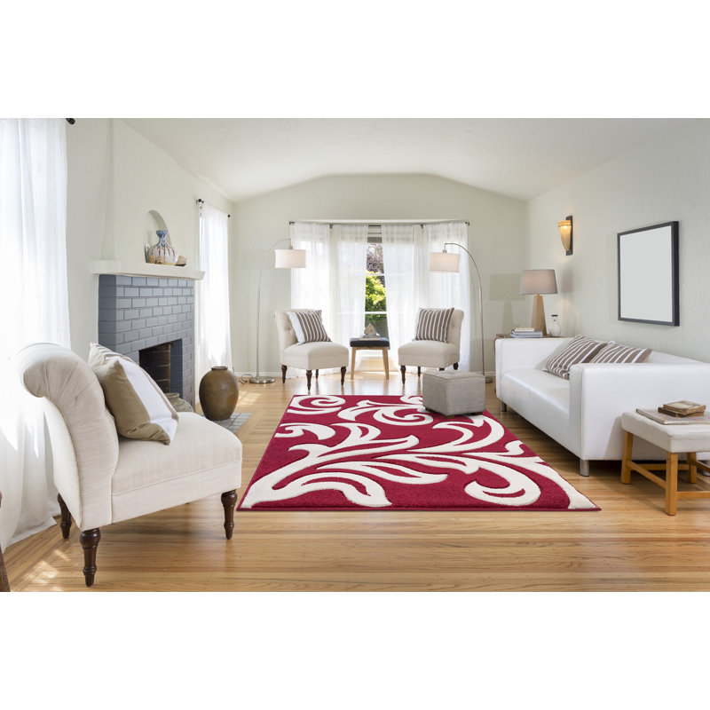 Vivan Floral Area Rug, Rectangle 60 x 110cm