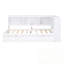 Lit de jour simple avec couchette, armoires de rangement et ports USB-162970859