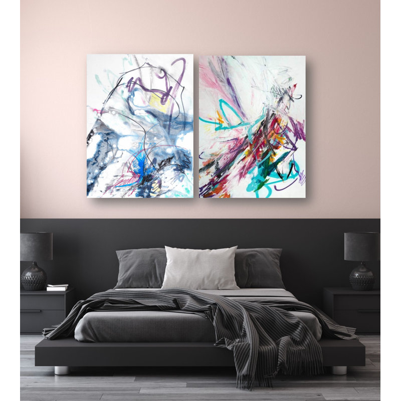 Poetry II Print by John Beard, Black Floater Framed, 20" H x 24" W x 3" D