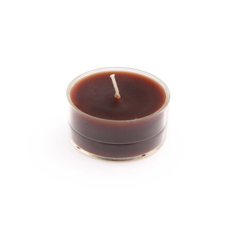 Bougie photophore sans parfum, Brun, Ensemble de 50