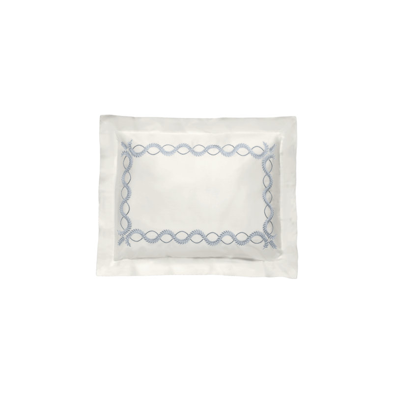Diana Embroidery By DEA Cotton Pillow Sham, Standard