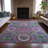 Machine Washable Indoor/Outdoor Xhevrie Purple Rug-111820238
