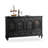 Black Solid Wood Sideboard