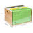 Bamboo Acrylic File Box Organizer, Hanging File Folder Storage Boxes, Decorative Document Crate Transparent Filing Bin With Handle For Home Office Desk
