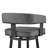 Kellum Swivel Counter and Bar Height Barstool with Arms in Faux Leather Upholstery and Metal Legs-90763182-90763187-90850233