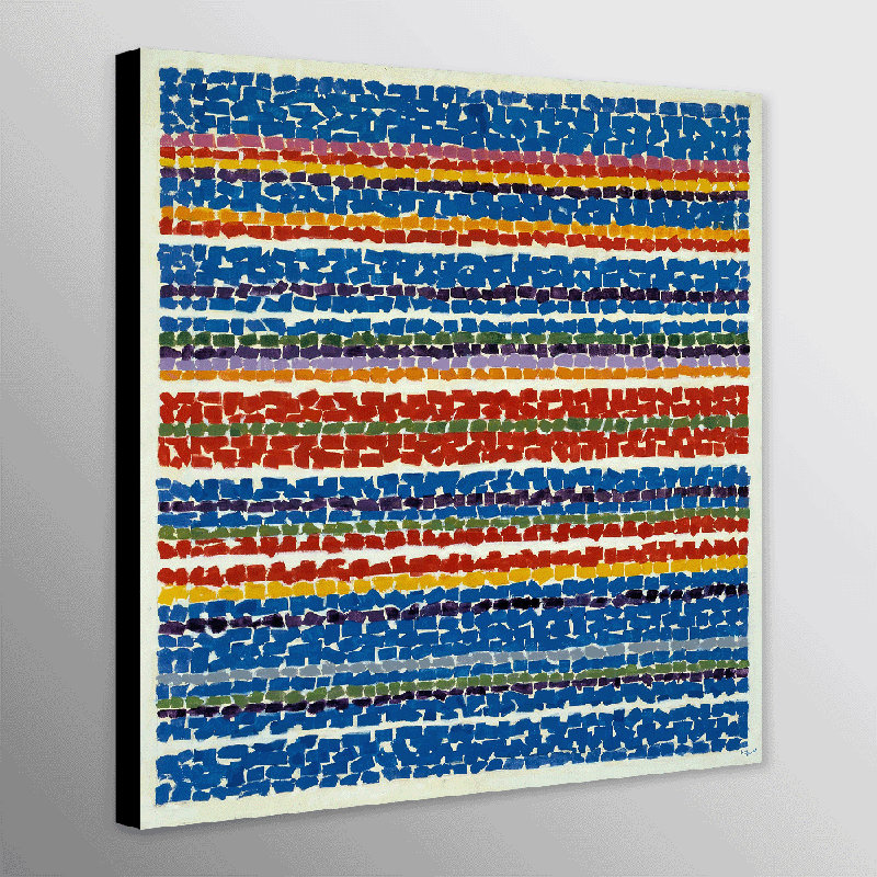 Light Blue Nursury by Alma Thomas - Wrapped Canvas Art Prints, 76 cm H x 76 cm W