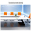 Table de conférence moderne blanc brillant-538626251