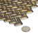 11.8"X11.9" Herringbone Glass Mosaic Tile