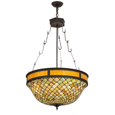 Luminaire suspendu bol 4 lumières Greenbriar