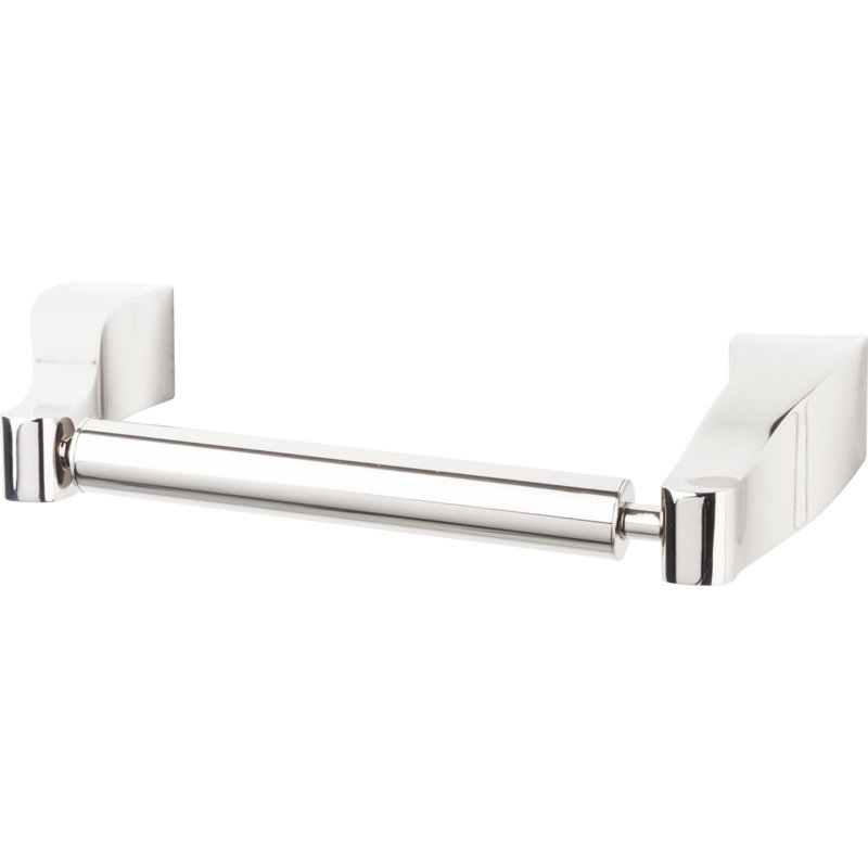 Aqua  Wall Mounted Toilet Paper Holder, Polished Nickel