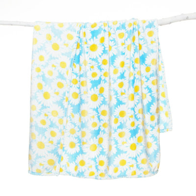 Jeté en peluche Flower Power 