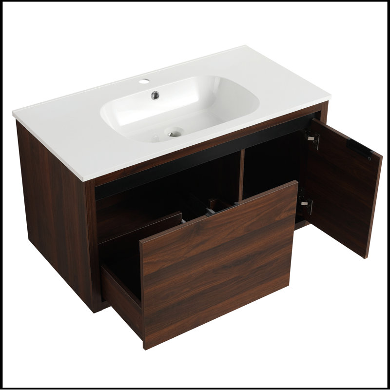 Meuble-lavabo 36 po avec lavabo en gel