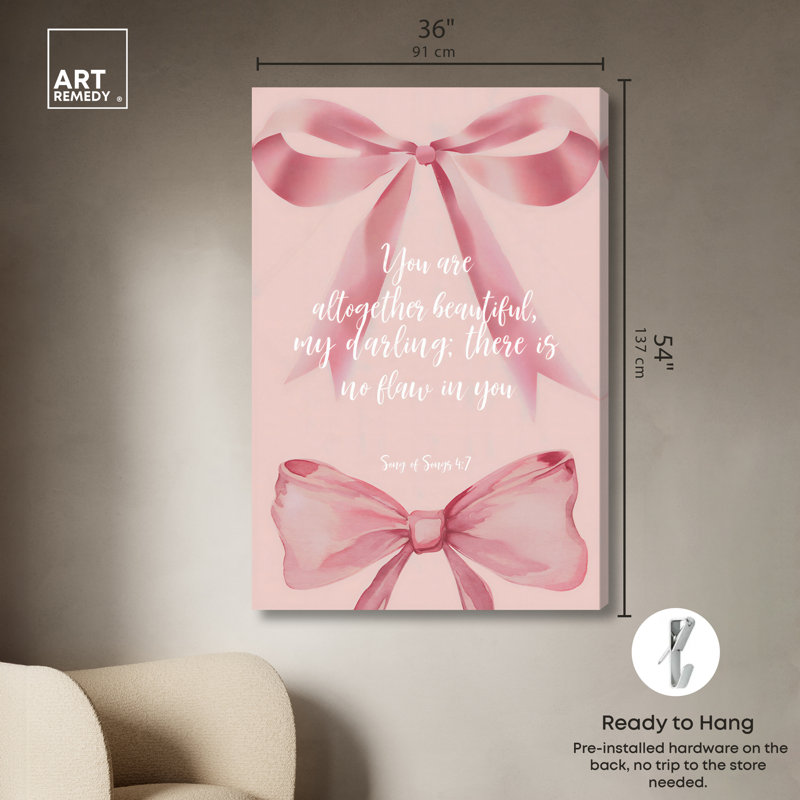 Impression sur toile de la Sainte Harmonie, verset de la Bible par Art Remedy, galerie tendue, 36 x 54, 54"H x 36"W