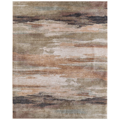 Rockett Modern Abstract Green Area Rug