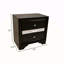 Table de chevet 2 tiroirs de style traditionnel en bois