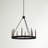 Marsden 8 - Light Steel Dimmable Wagon Wheel Chandelier