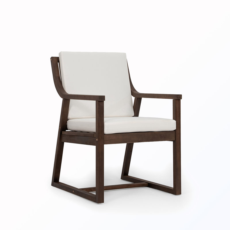 Chaise longue de patio avec coussins amovibles (ensemble de 2), Moka