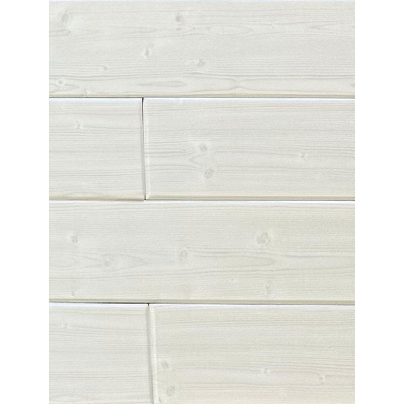 Planches de plafond en polystyrène collé en mousse 39 po x 6 po, Vieux moulin blanc