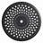 3 Outdoor Aluminum Dining : 2 Swivel Chairs & 30.71" Round Table, Black, Heat- Material, Padded Seat Cushion For Garden: Weather- Structure, Comfortable Back Support-771499961