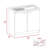 Napoles Utility Sink With Cabinet, Double Door, One Shelf-1248079557