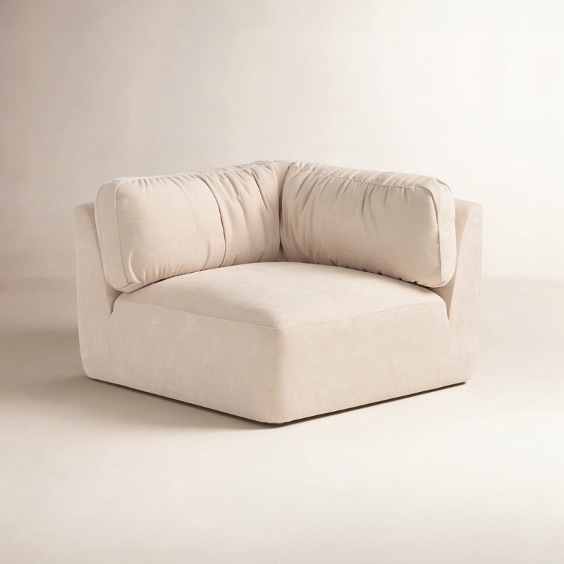 Chaise d'angle Matina Avoine, Beige