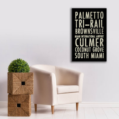 'Miami' by Erin Clark Canvas Wall Art